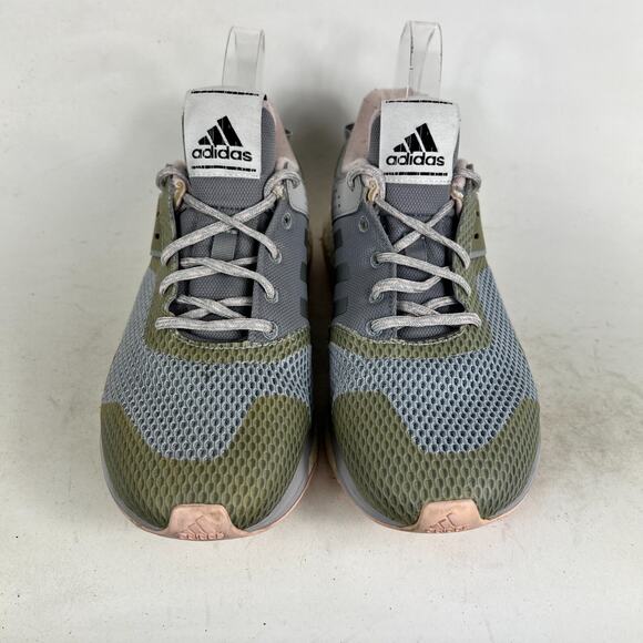 Adidas Response 3 Sneakers Women's 9 Gray Green Lace Up Athletic Shoes AQ6106 - Picture 4 of 10